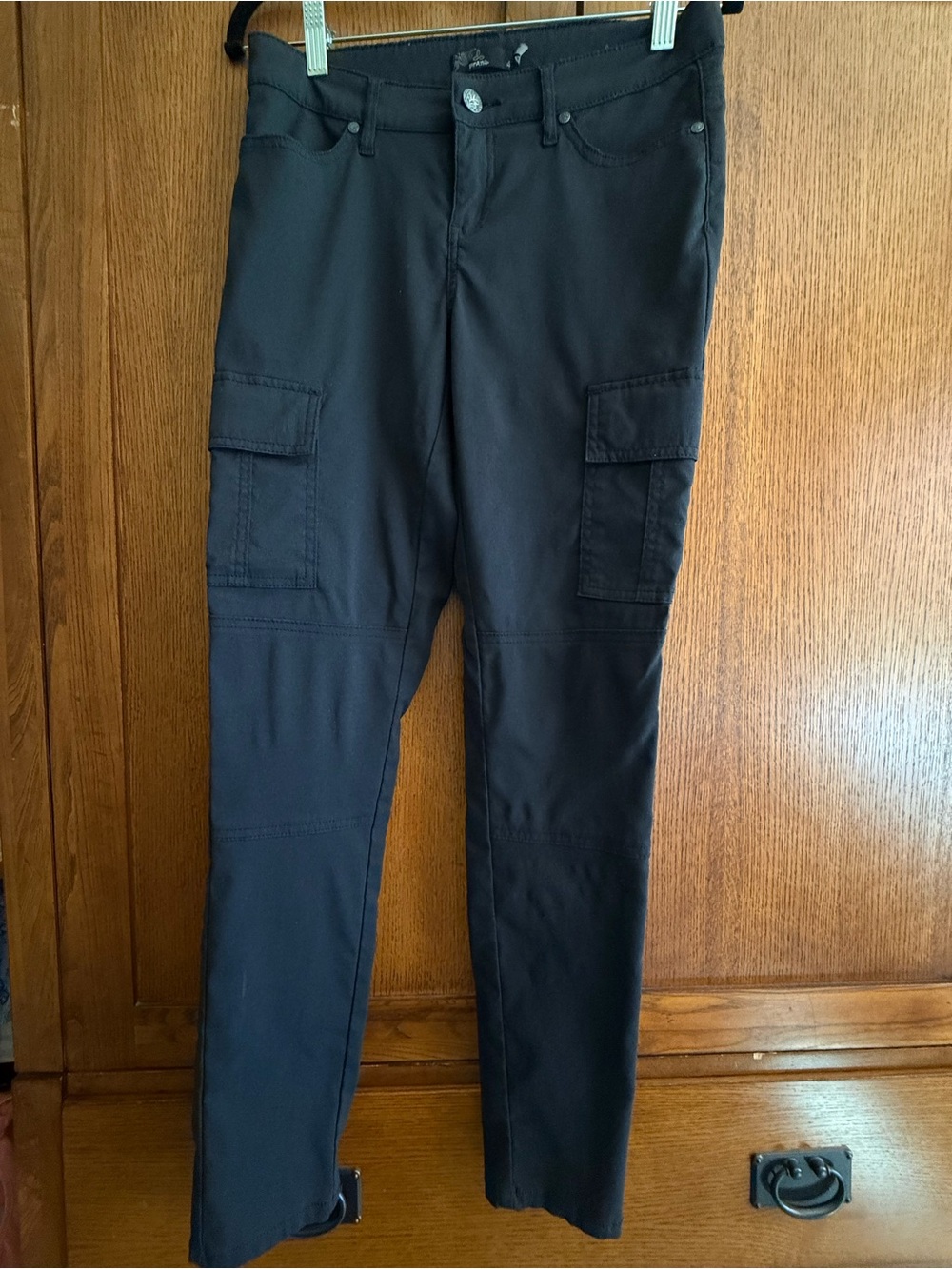 Prana Black Cargo Pants with Side Pockets